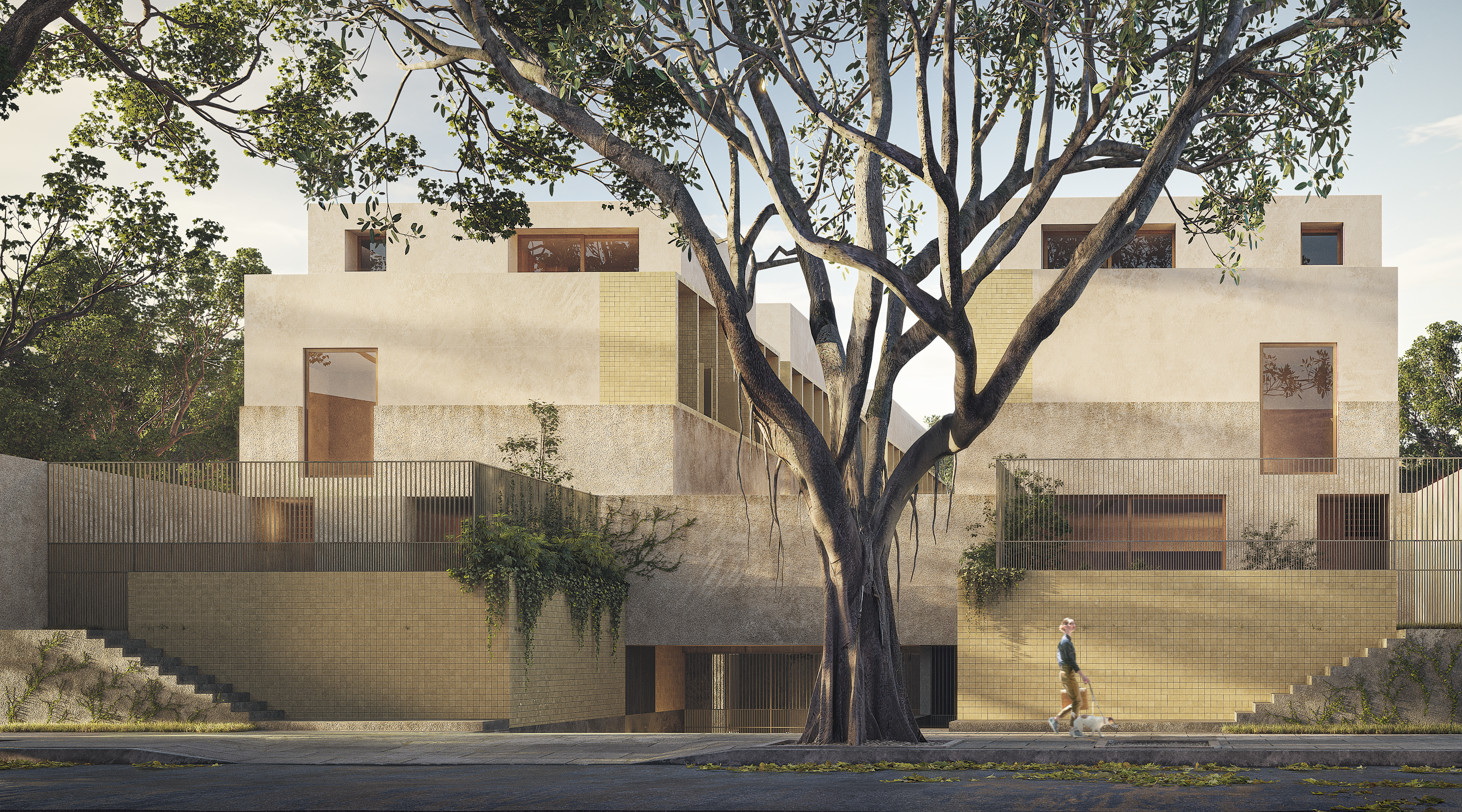 DOCEDOCE — render arquitectónico exterior
